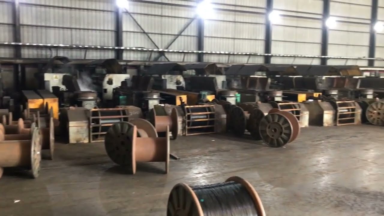 خط إنتاج الأسلاك المجلفنة بالغمس الساخن (أكبر مصنع للأسلاك المجلفنة في شمال الصين)/ Hot dip gi wire