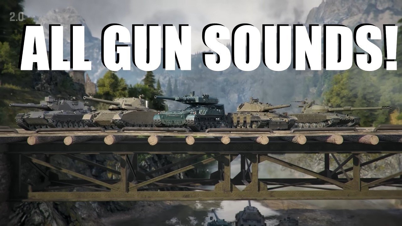 WoT All gun sounds from tech tree tier 11s in one video!