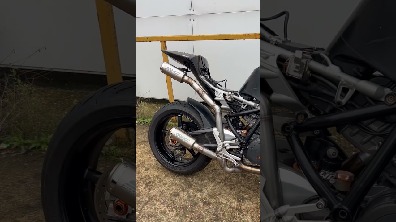 Ktm rc8 full custom moto go style exhaust by the guys @bhcmotorcycles