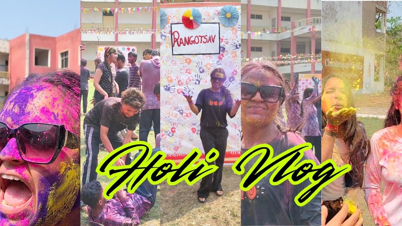 Holi in College Hits Different 😍 | Rangotsav 2026 Vlog 