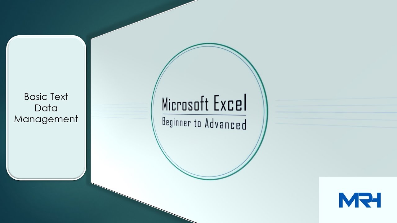 Basic Text Data Management | MS Excel (Full Course) | MS Excel chapter-1 | Class-3