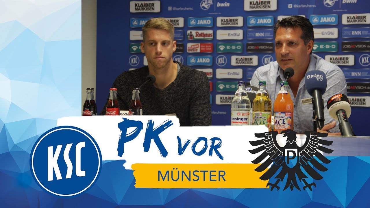KSC-Pressekonferenz vor Münster