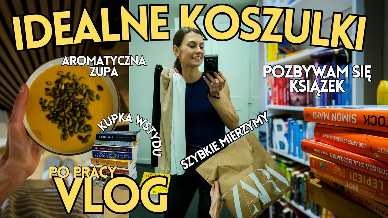 MIERZYMY: NAJLEPSZE KOSZULKI EVER I ZARA 👍🏻 COŚ MNIE ROZKŁADA 🤧 MOJA BIBLIOTECZKA 📚 ZUPA DYNIOWA 🎃