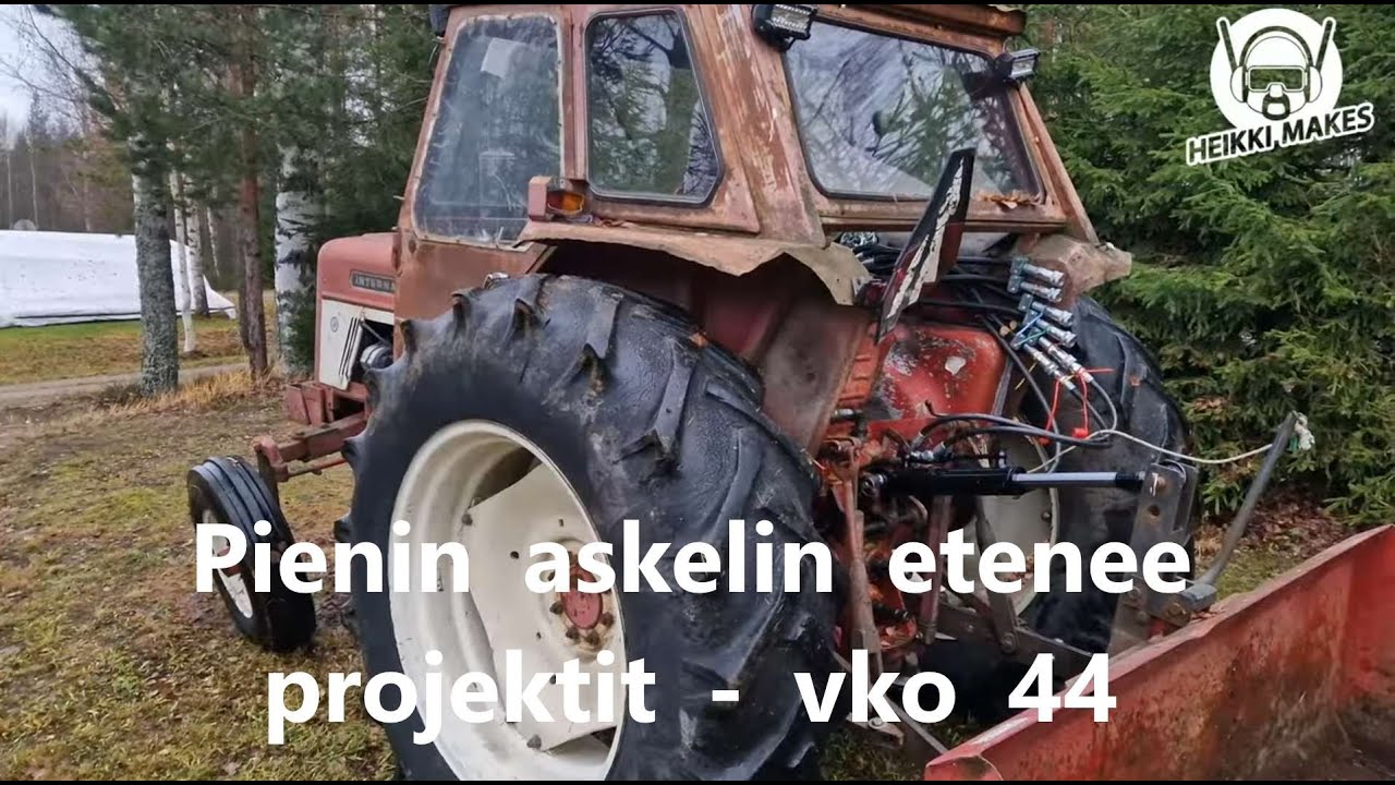 pienin askelin etenee monet projektit viikolla 44