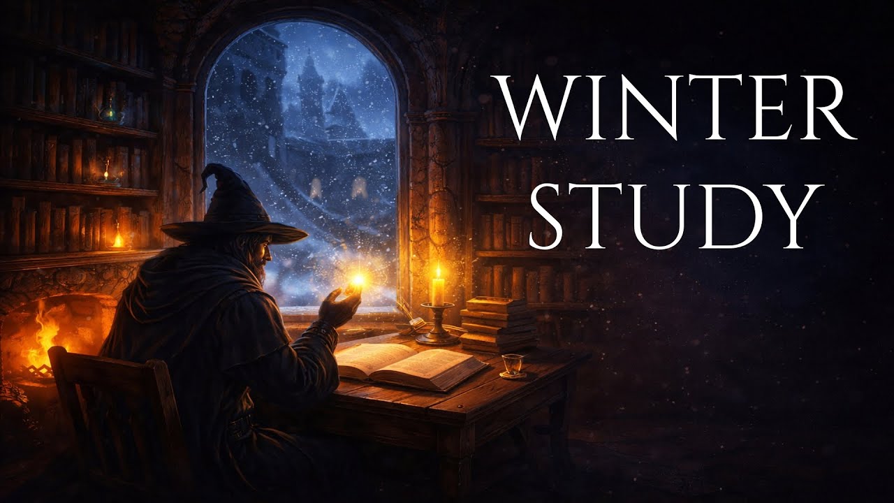❄️ Snowy Night Study | Cozy Medieval Music for Reading & Deep Work