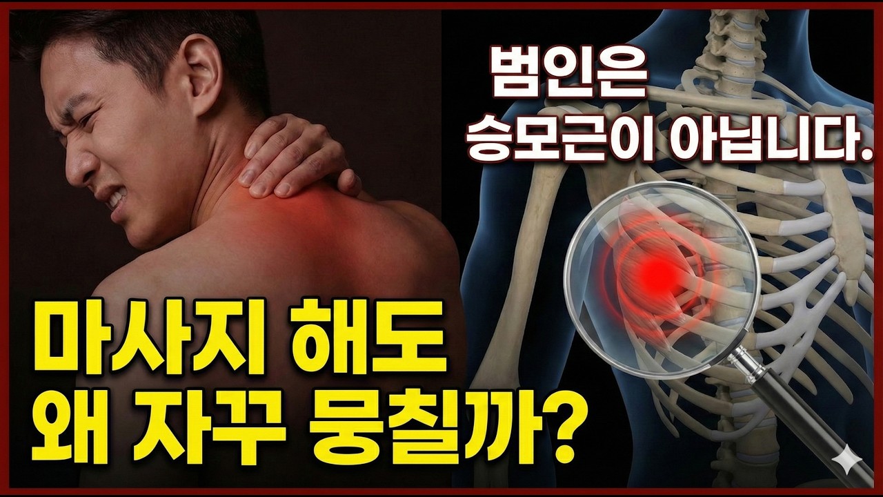 [능형근 마사지] 마사지 받아도 그때뿐인 이유? 목 뒤, 날개뼈 통증 사라지지 않는 진짜 원인
