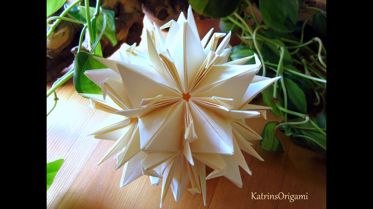 Origami ♥ peace Crane ♥ Kusudama