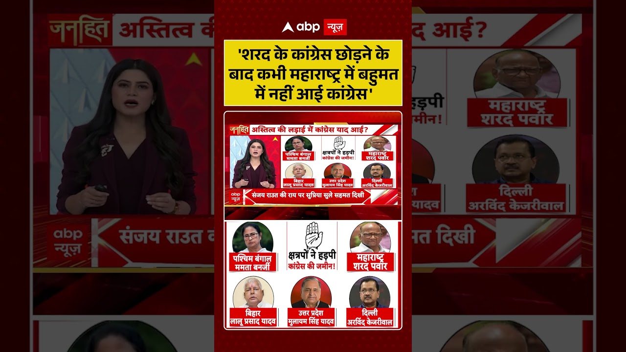 'Congress Viral News : शरद के कांग्रेस छोड़ने के बाद कभी महाराष्ट्र में बहुमत में नहीं आई कांग्रेस'
