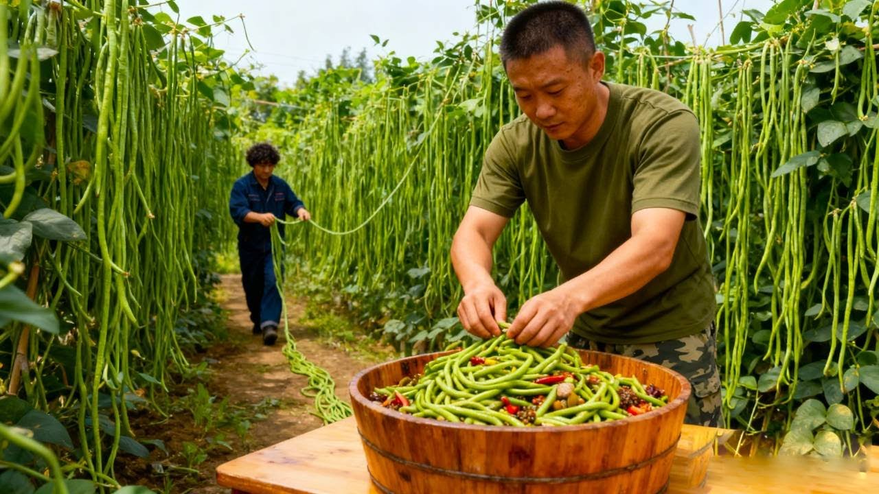 一坛酸豆角，封藏四季与乡愁 | A Jar of Pickled Beans: Seasons and Memories Preserved