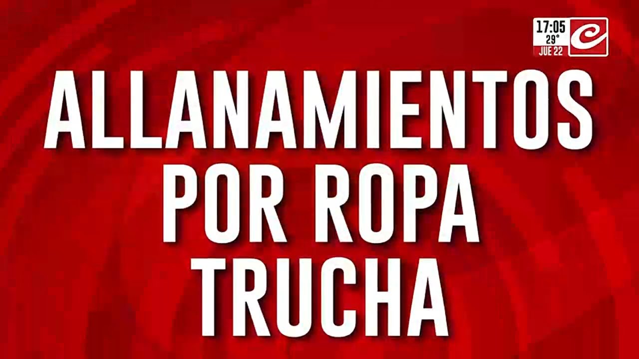 Allanamientos por ropa trucha: actúan en conjunto con Migraciones