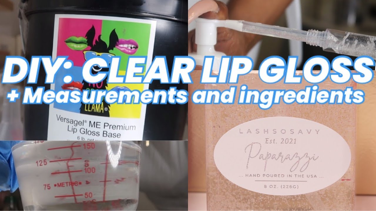 DIY: HOW TO MAKE CLEAR LIPGLOSS (STEP BY STEP) MEASUREMENTS & INGREDIENTS 💋💄 + FILLING TUBES FAST