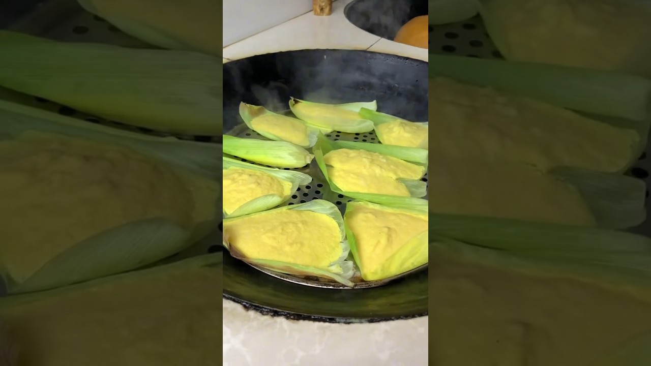 Steamed corn cake