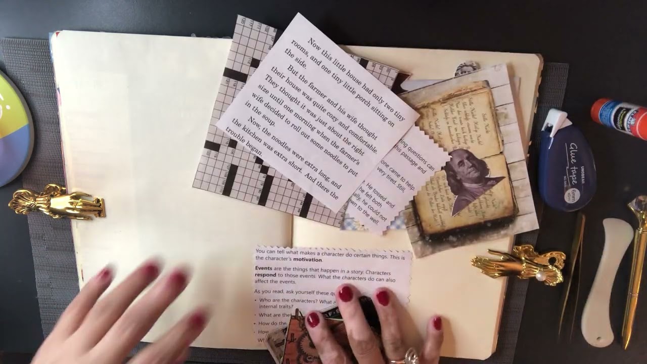 ASMR COLLAGE SCRAPBOOKING JUNK JOURNAL 
