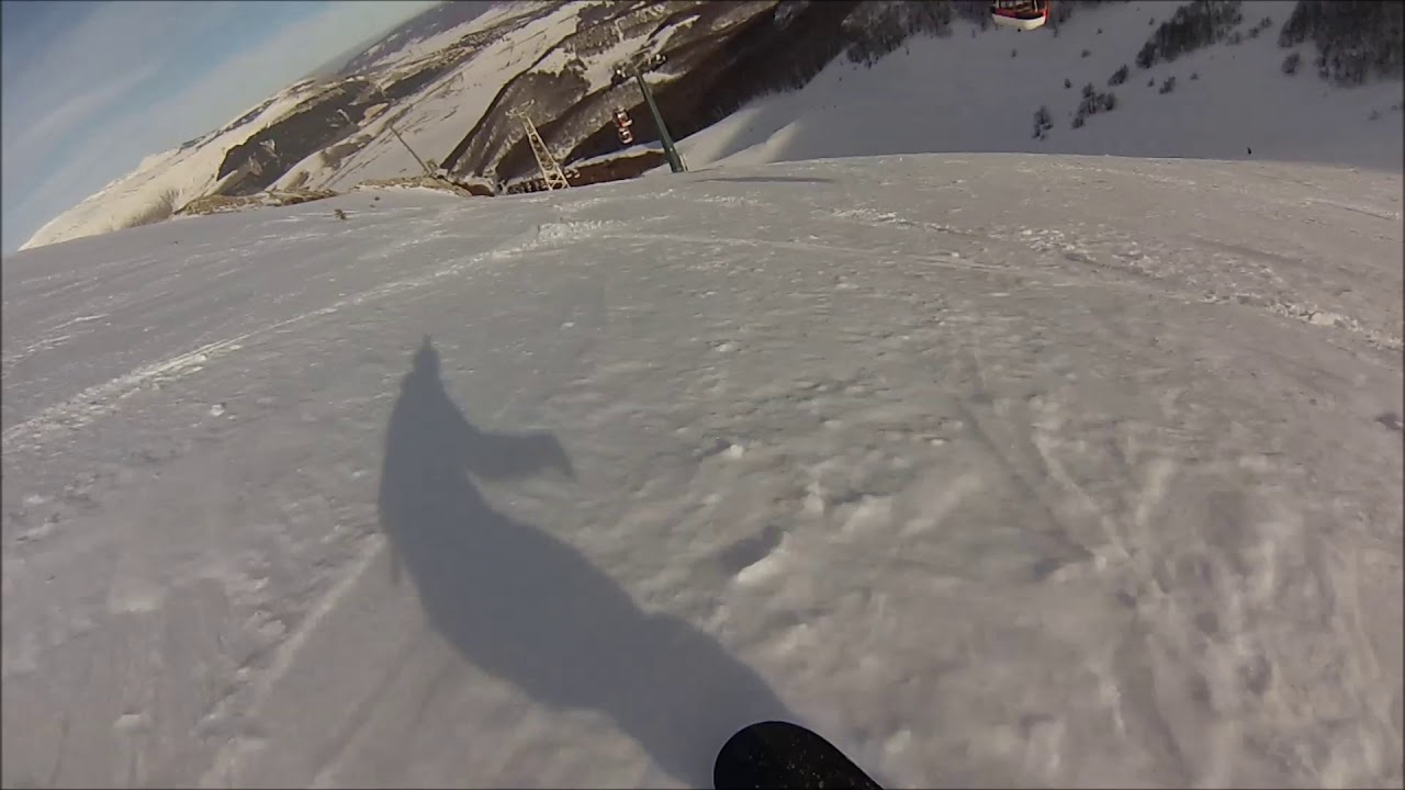 Roccaraso Monte Pratello 50+ km/h freeride Run 3 DX 2018