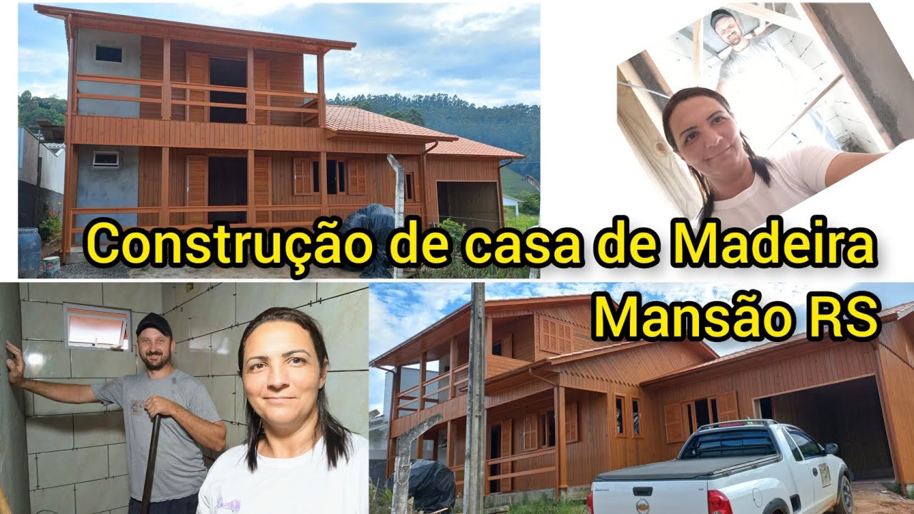 CONSTRUÇÃO DA NOSSA CASA DE MADEIRA DE DOIS PISOS/MANSÃORS/parte15#diariodaobra#casalnaobra