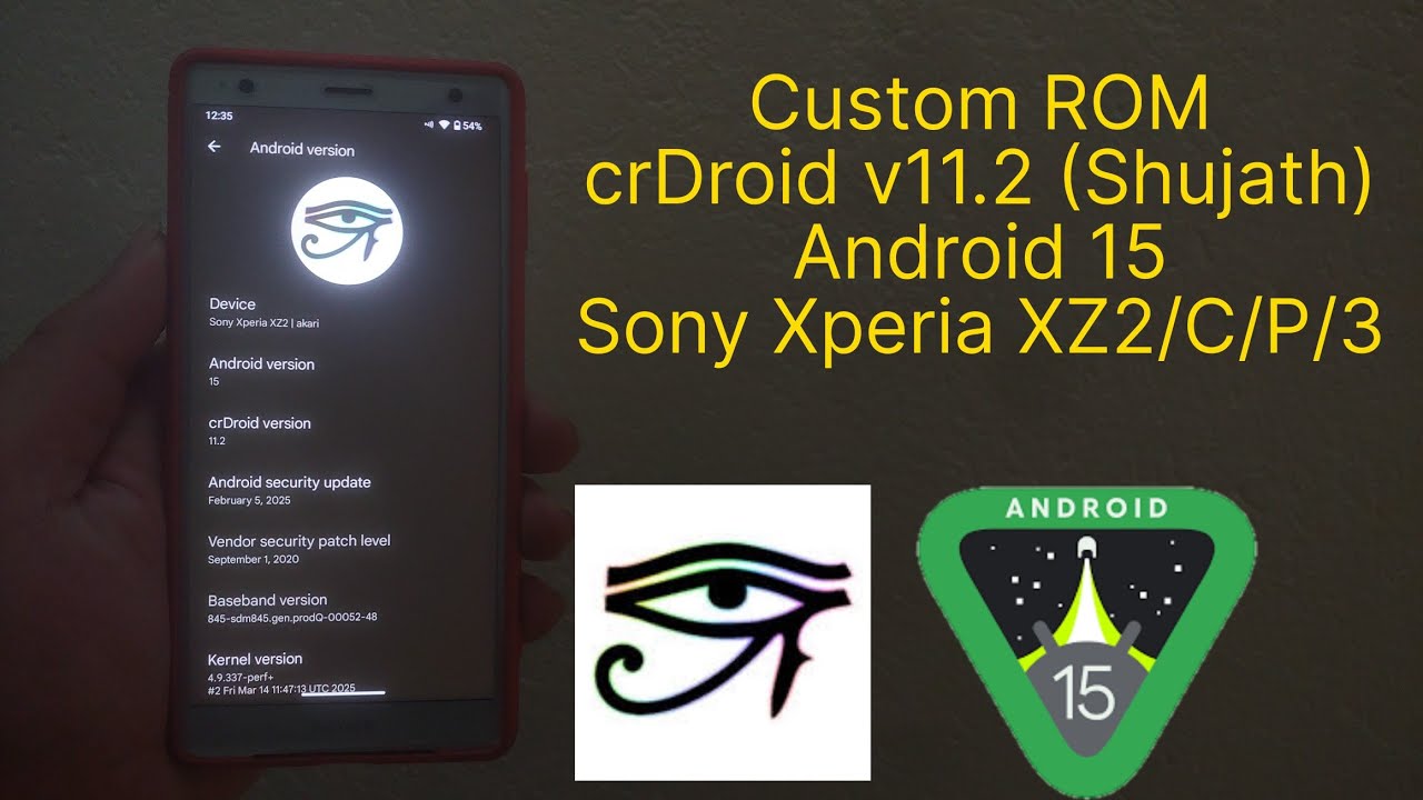 Custom ROM crDroid v11.2 Android 15 for Sony Xperia XZ2/C/P/XZ3 | Installation