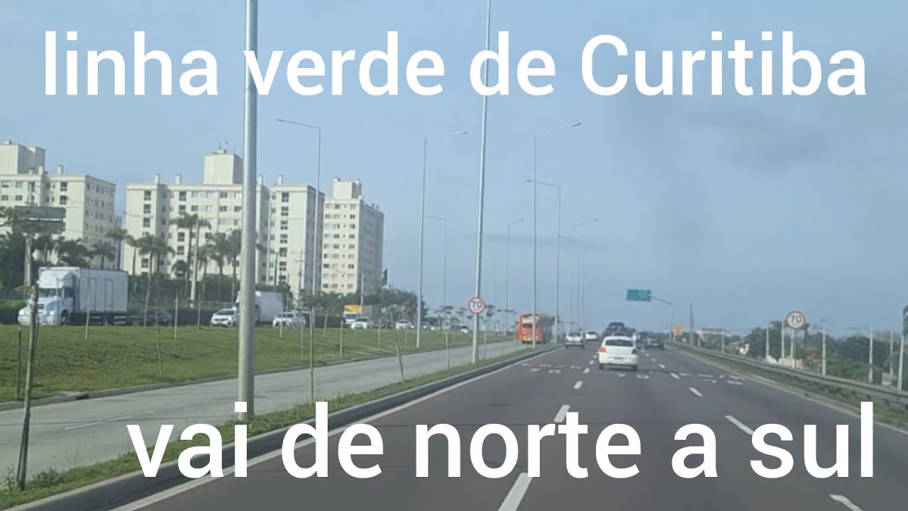 Linha verde é a mais longa av e mais bonita de Curitiba. 