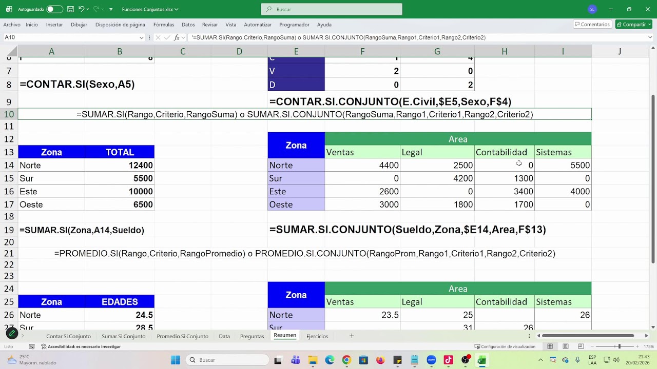 CLASE 5 - ESPECIALIZACION EN EXCEL EMPRESARIAL