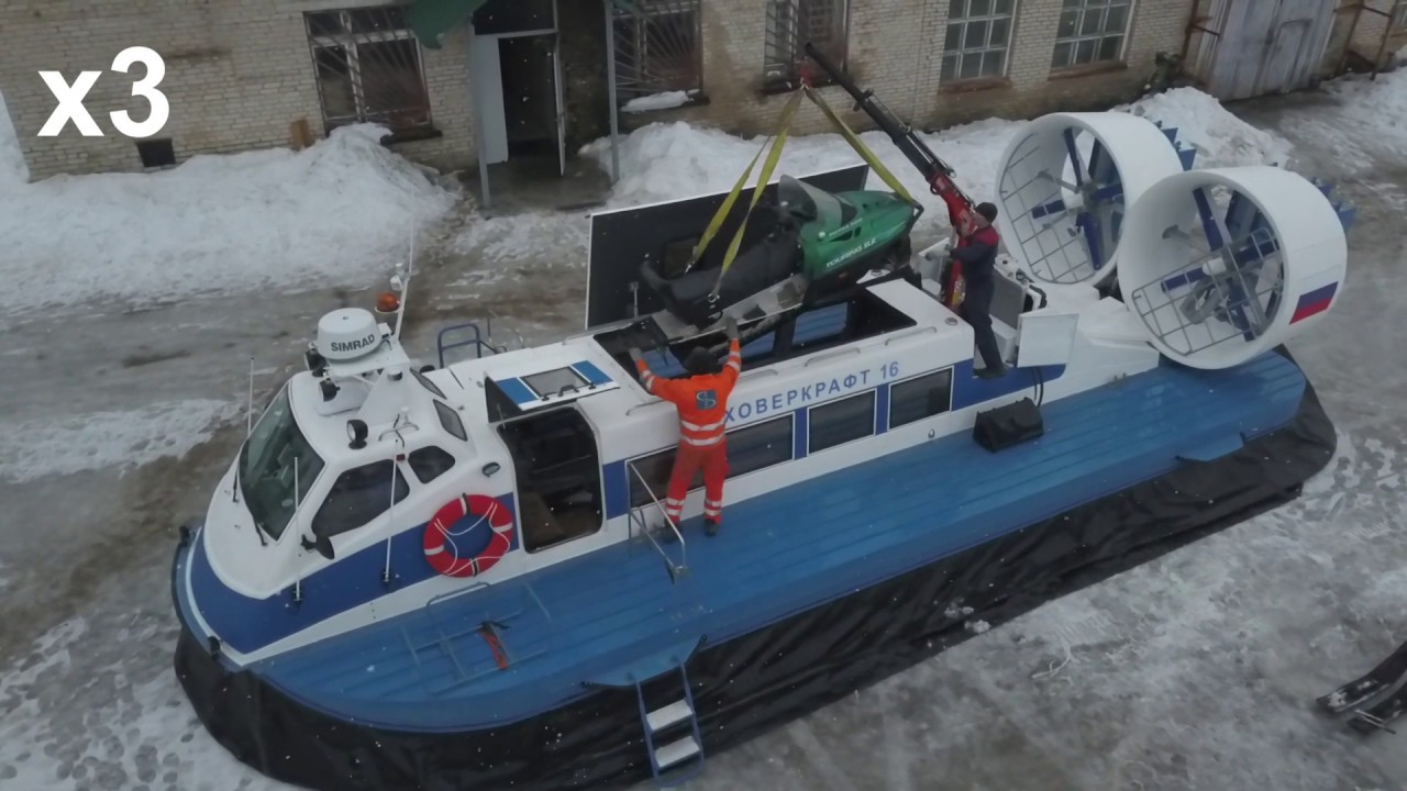 ХОВЕРКРАФТ | Грузим снегоход Ski-Doo в судно на воздушной подушке