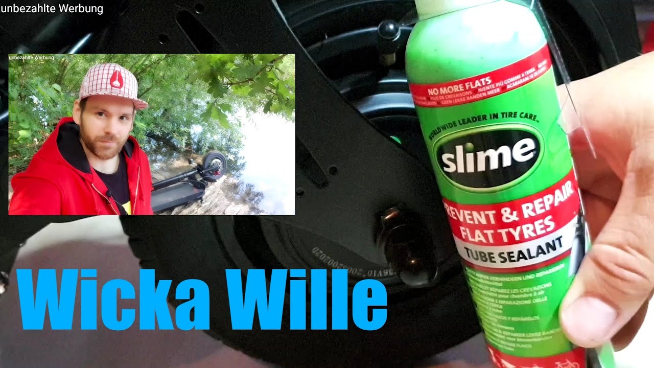 Escooter Luftreifen mit Schlauch pannensicher mit Slime prevent & repair tube sealant?