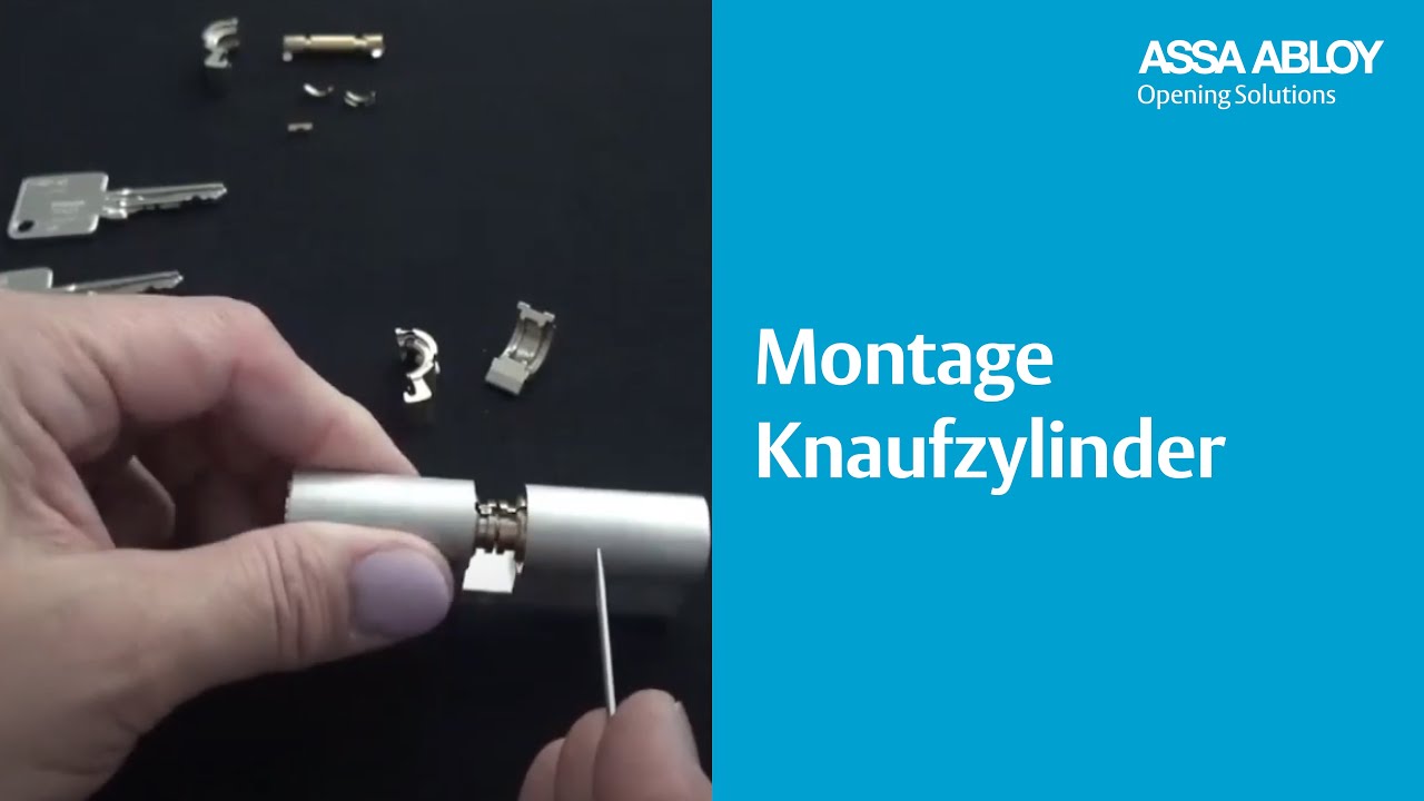 SK6 - Montage eines Knaufzylinders in Länge 40/40