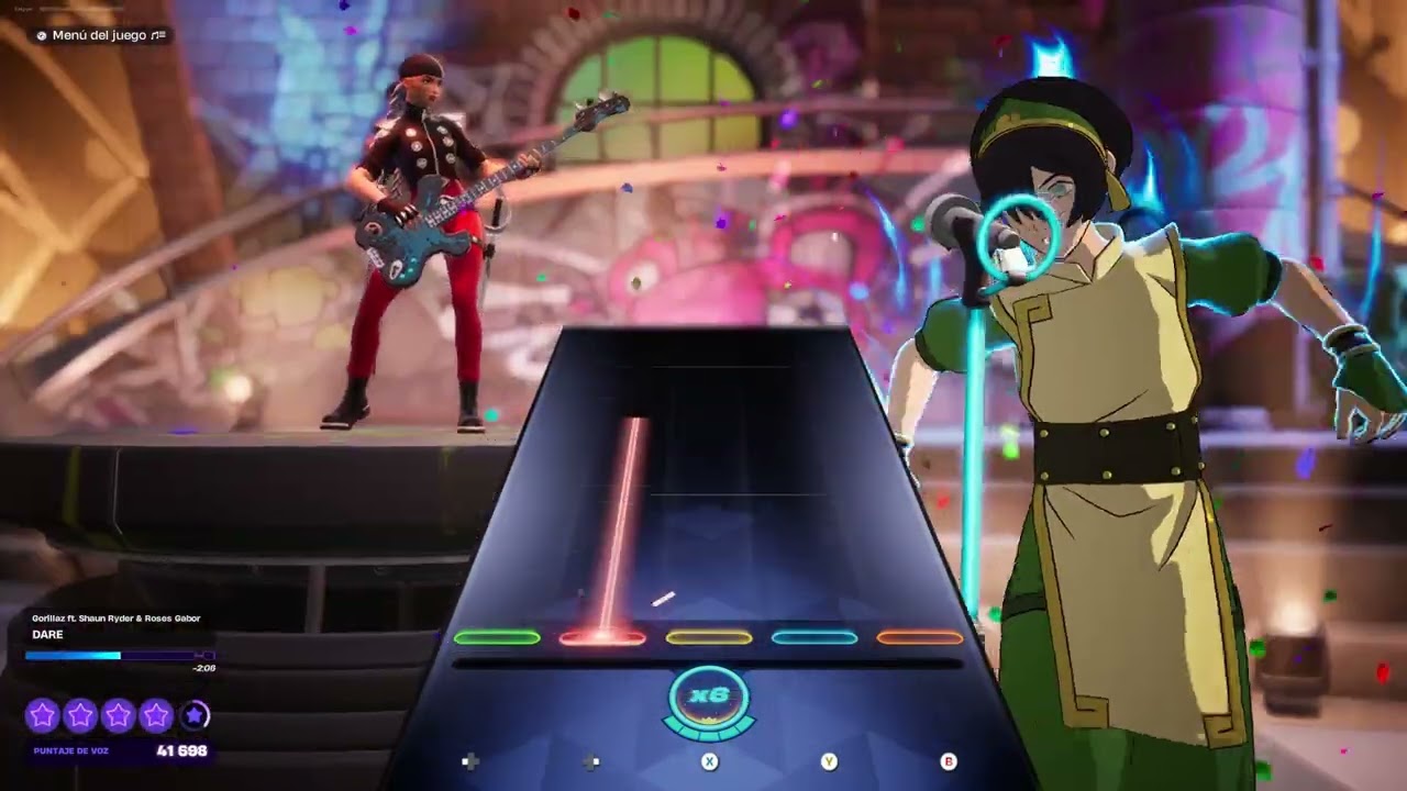 Dare - Gorillaz - VOCAL - Fortnite - 2025 09 03 #fortnite #fortnitefestival #guitarhero