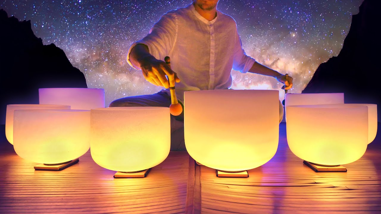 Midnight Melodies | Crickets with singing bowls for sleep