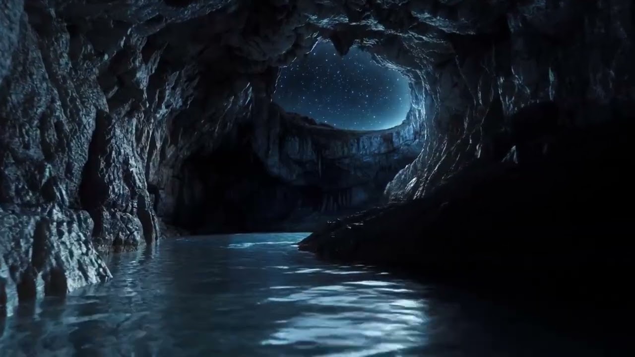 Insomnia Relief: 1 Hour of Gentle Cave Sounds & Calm Visuals