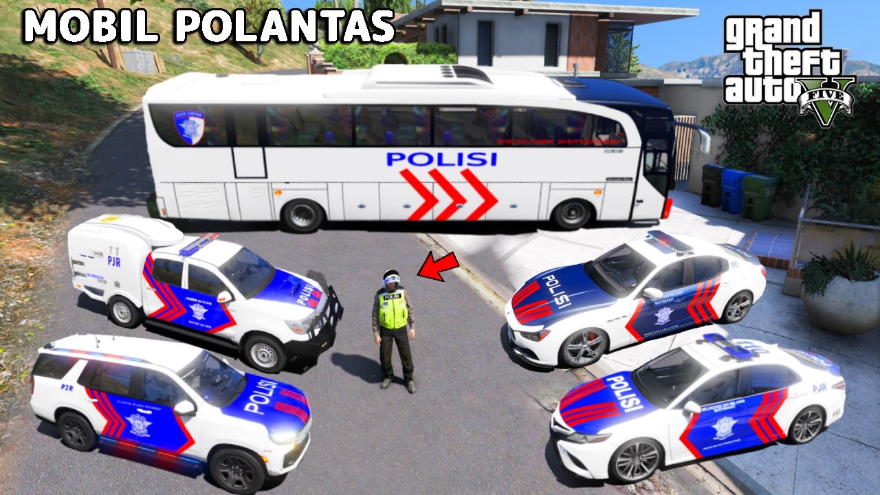 JADI POLANTAS !! AKU KOLEKSI SEMUA MOBIL POLISI LALU LINTAS DI GTA 5