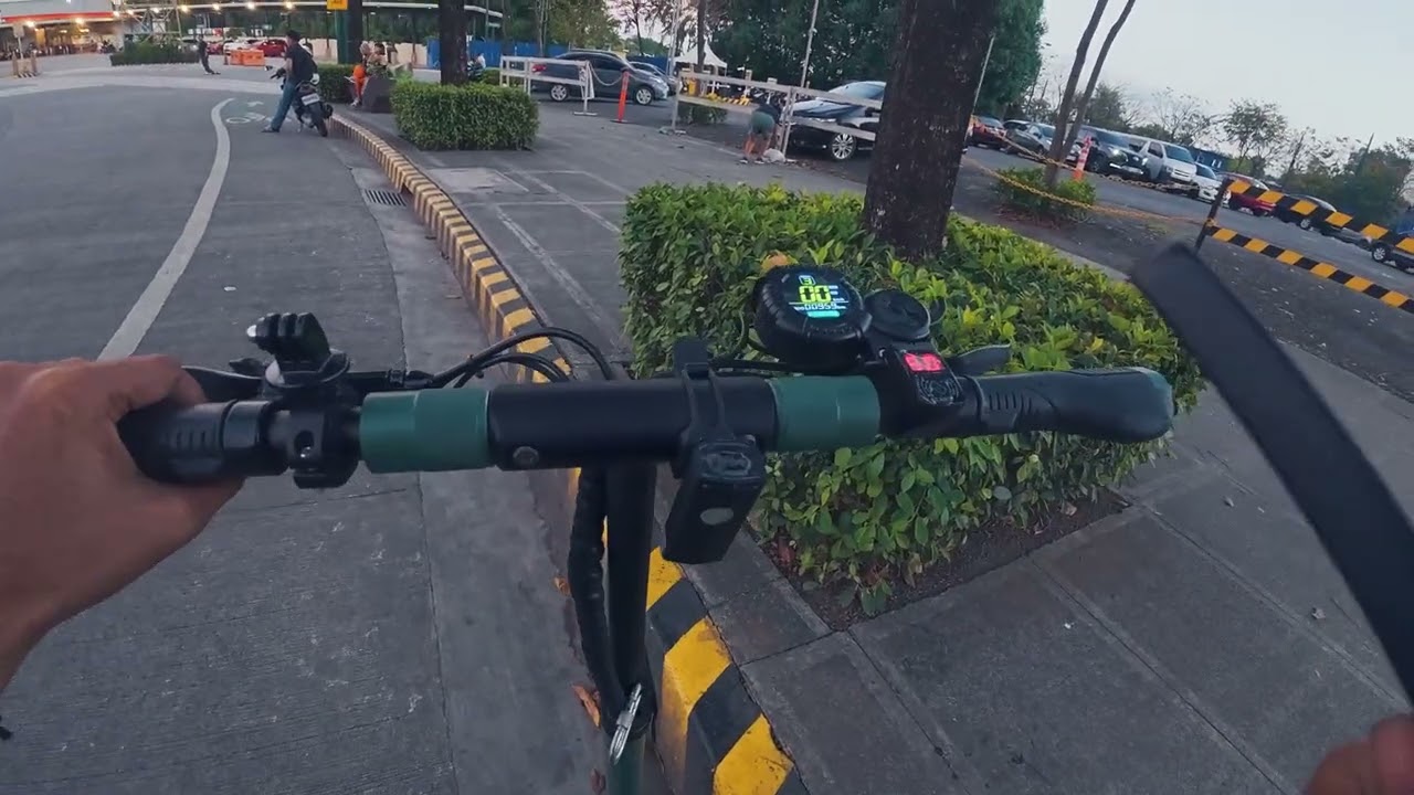 Vsett 8 E Scooter Ride Telesin Neck mount test