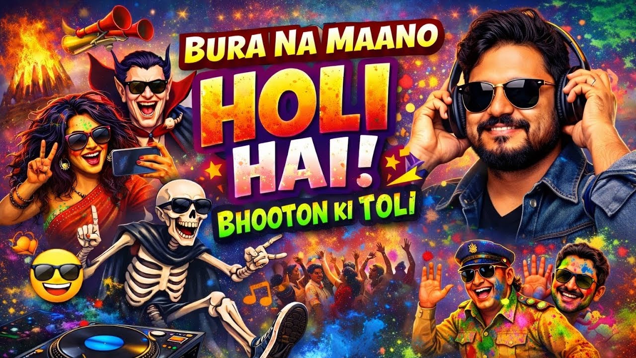 Bura Na Maano Holi Hai | Bhooton Ki Toli Hai | Jk Studio Present Song | New Holi Song | Dj Remix |