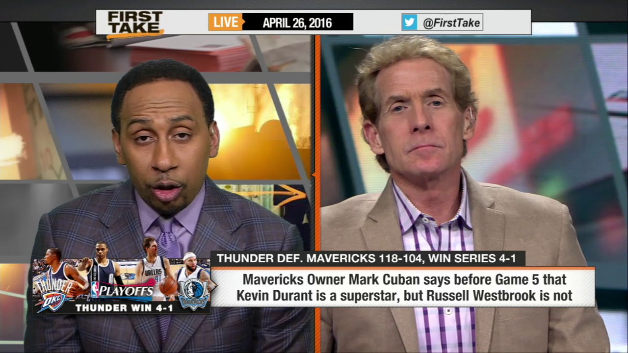 Skip Bayless Still Salty Arguing Mark Cuban Got In Westbrook's Head