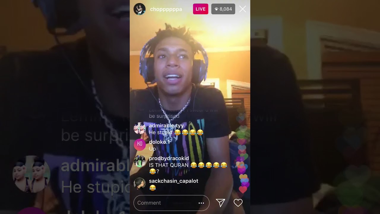 NLE Choppa On 2K Trash Talking (Instagram Live)