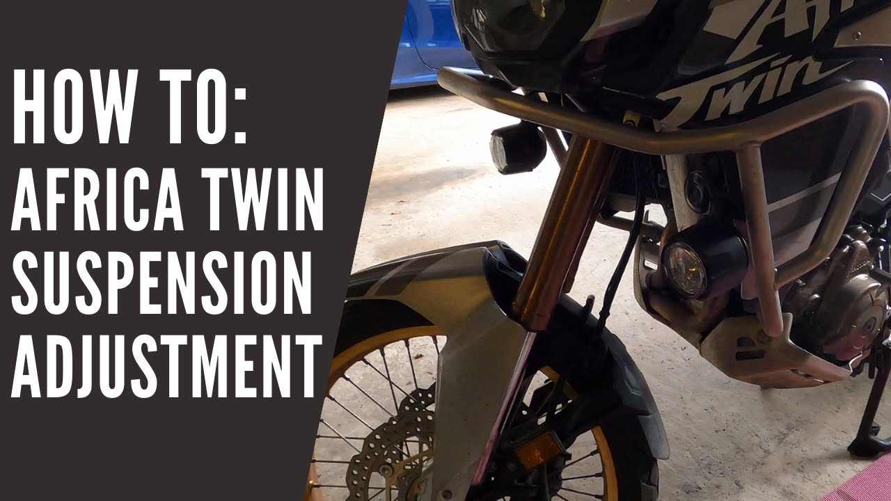 Honda Africa twin Suspension adjustment.