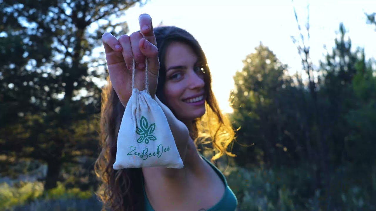 CBD oils in eco pouch bags by ZeeBeeDee