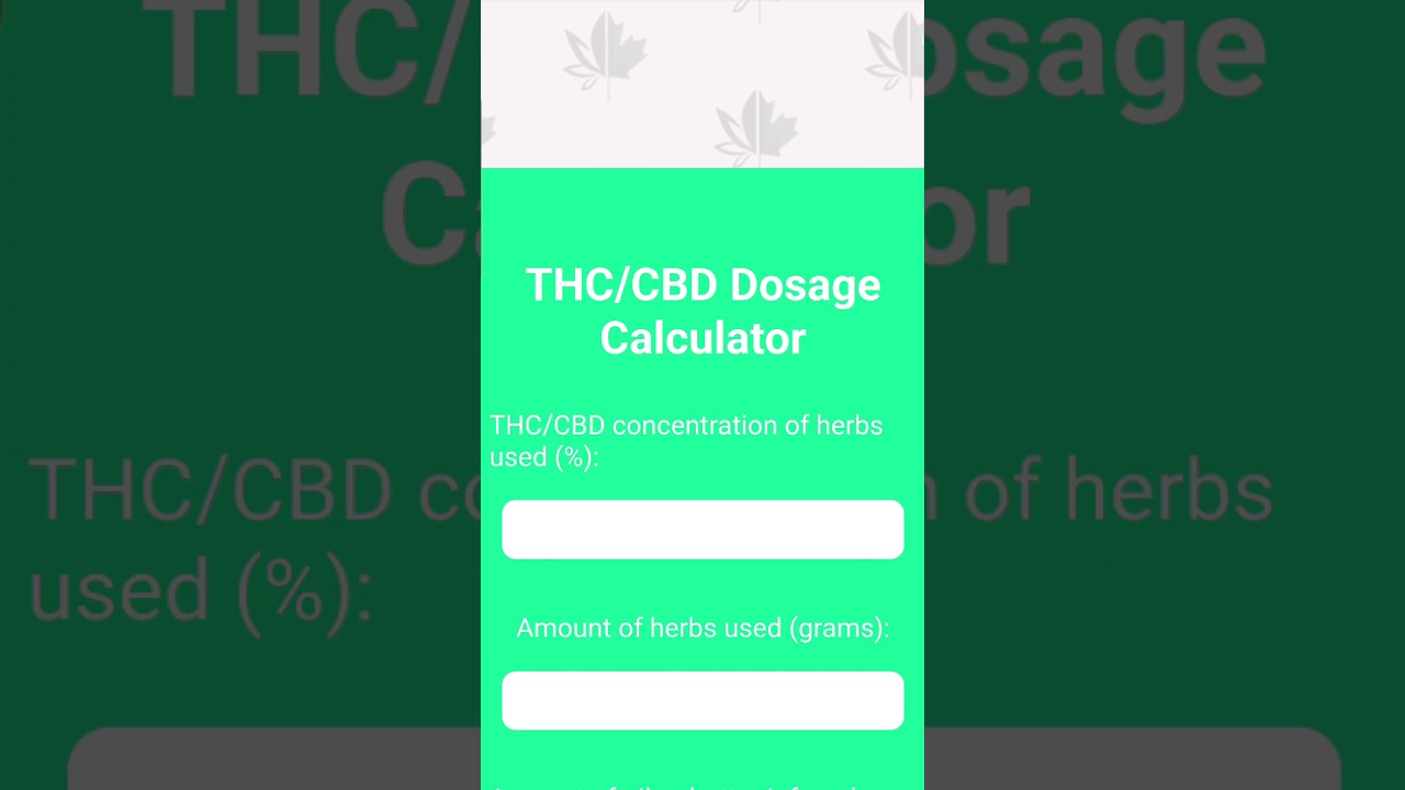 A new essential feature has recently been introduced on our website: the THC/CBD dosage calculator!🌿