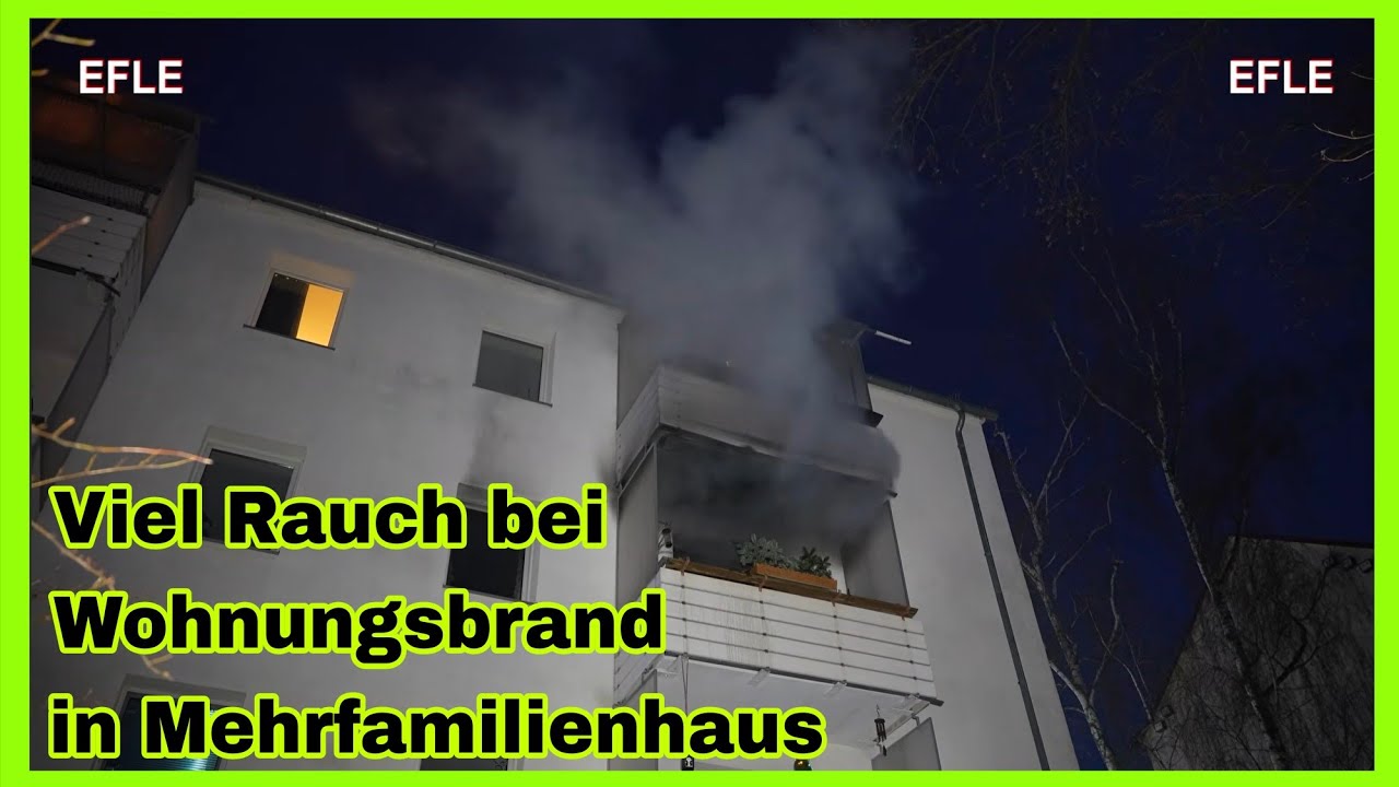 🆘️MANV bei massiven Wohnungsbrand🔥BALKON IN DICHTE RAUCHWOLKE GEHÜLLT🔥Großeinsatz in Leipzig🚨