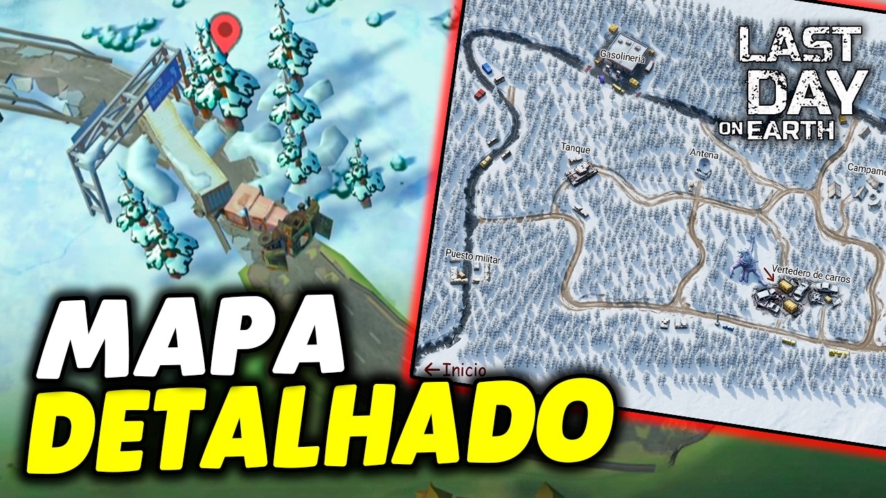 MAPA DETALHADO CAMPO DE TREINAMENTO CONGELADO PARTE 01 - Last Day On Earth