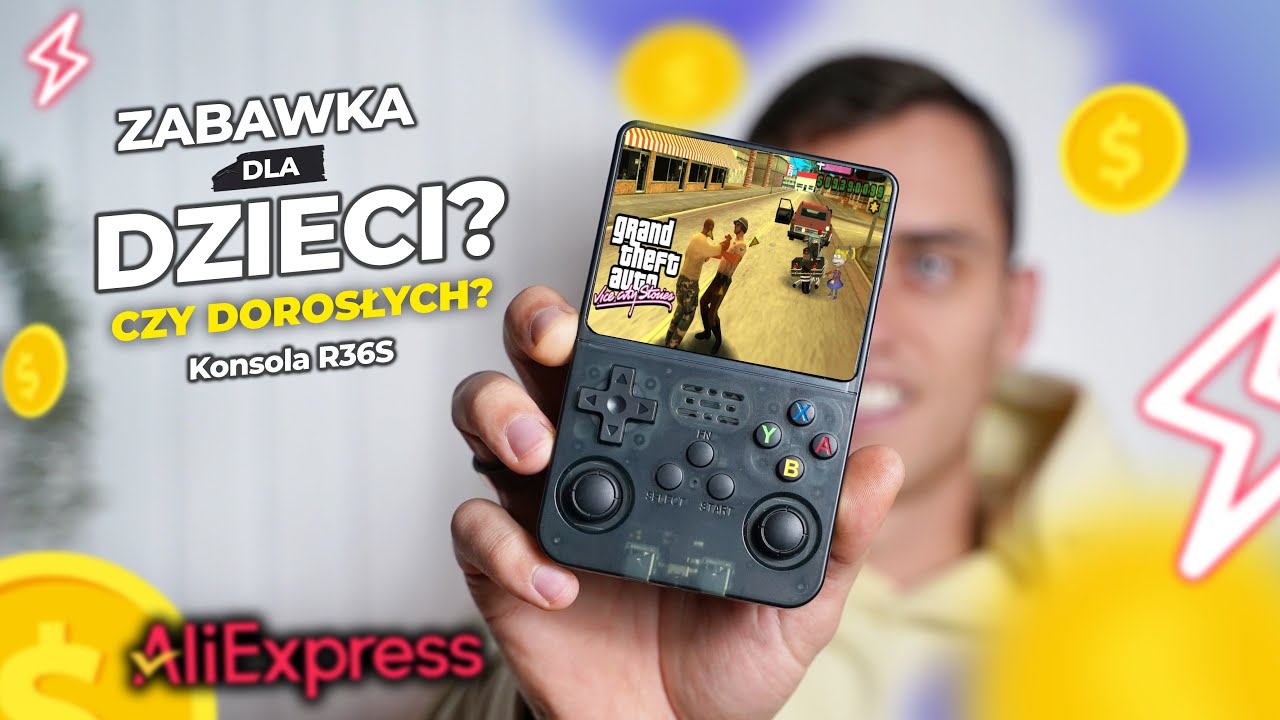 RETRO KONSOLA R36S Z ALIEXPRESS za mniej niż 150 ZŁ *odpali GTA?!*