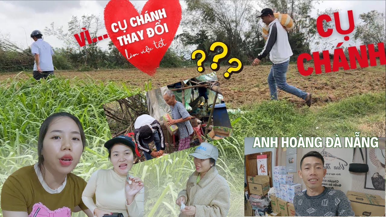 Cụ Chánh thay cho Bé Ân và Bé Trinh cùng lên Nhơn Mỹ làm Việc Tốt với Hân Hô