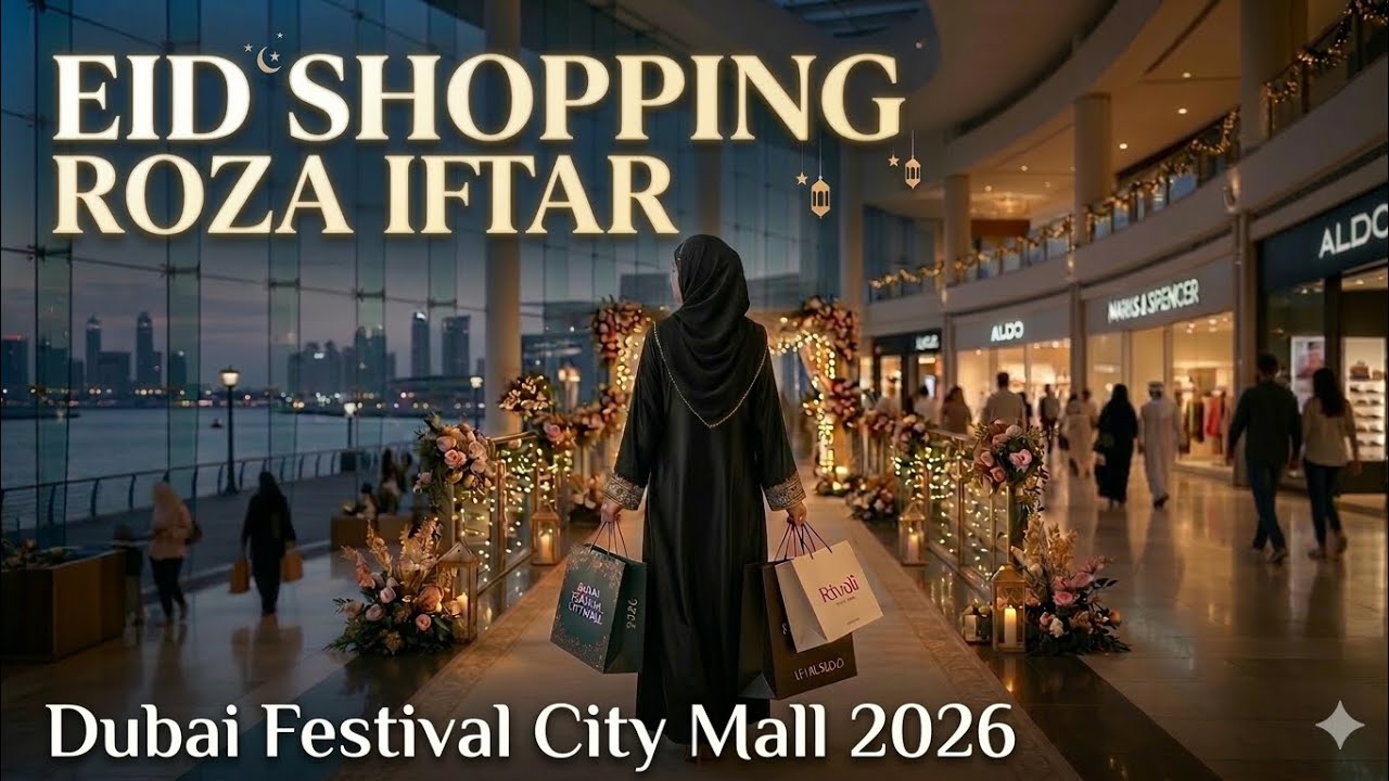 EID Shopping and Roza Iftar at Dubai Festival Mall 😯 | Brands For Less | Dubai Situation 14th March