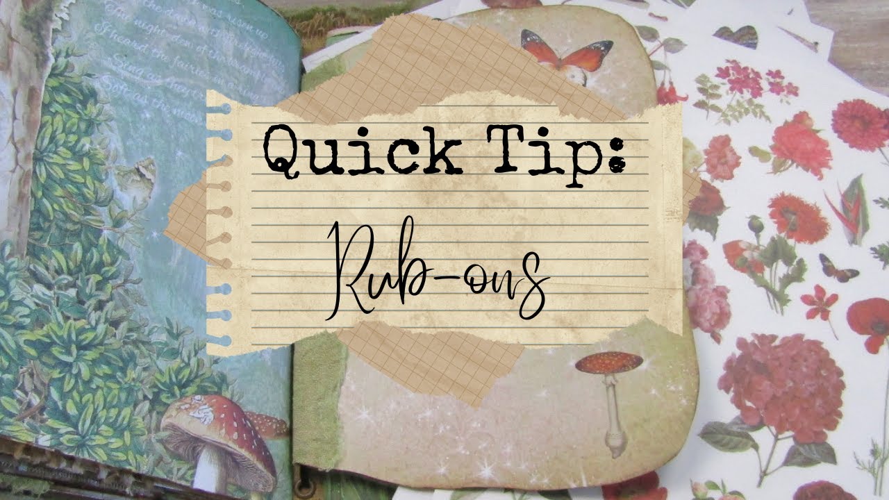 Quick Tip:     Rub-Ons