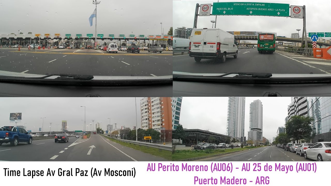 Time lapse Gral Paz - Au 6 Perito Moreno - Au 1 25 de Mayo [ARG] [BS AS]