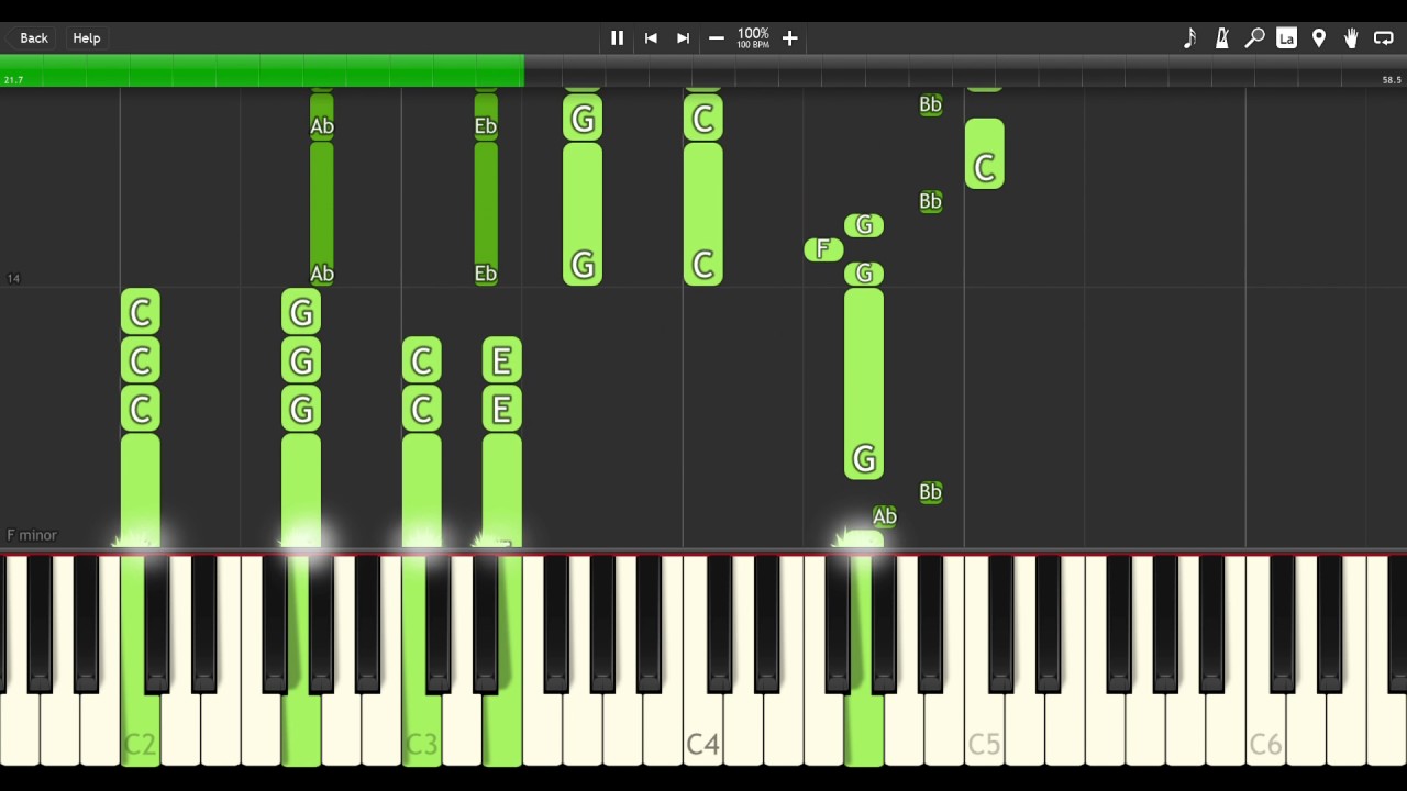 ayakashi-ghost-guild-main-theme - [Synthesia] Piano cover