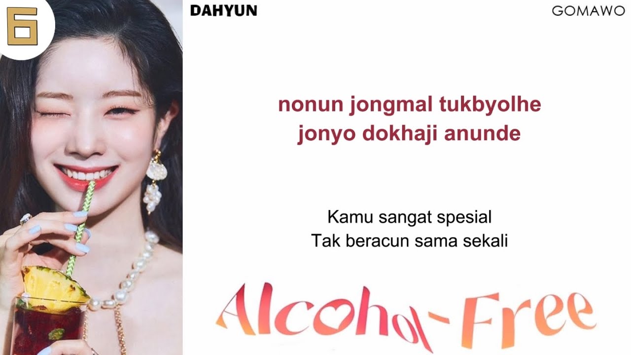 TWICE - Alcohol-Free EASY LYRICS/INDO SUB by GOMAWO