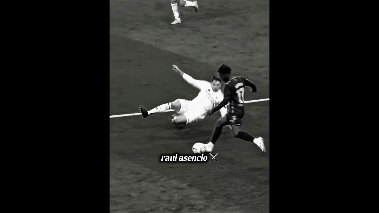 Ra&uacute;l Asencio &ndash; The New Sergio Ramos? 🔥😳 #shorts #shortvideo #raulasencio #asencio #football