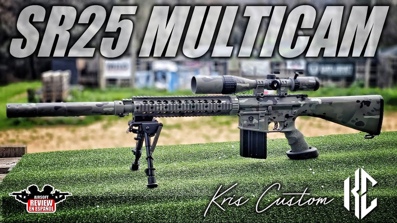 SR25 Multicam Kris Custom By: Pupy Paint | Airsoft Review en Español