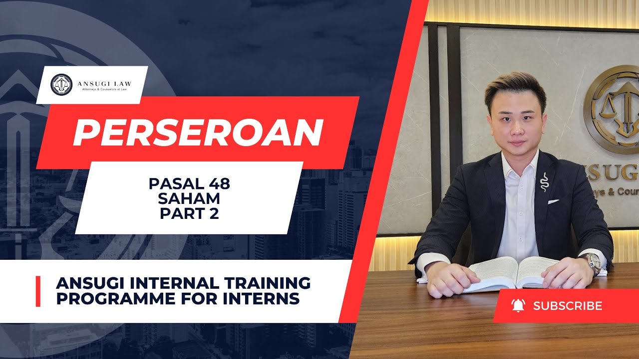 ANSUGI INTRAINING: Klasifikasi Saham, HMETD&Kewajiban Pemberitahuan JualBeli Saham |MichaelSugijanto