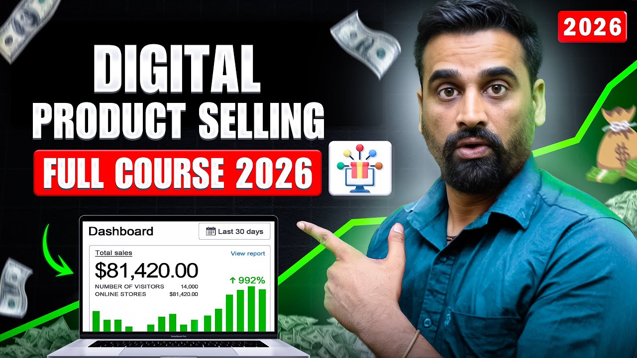 Start Selling Digital Product In 30 Minutes | Full Course For Beginners In Hindi 2026