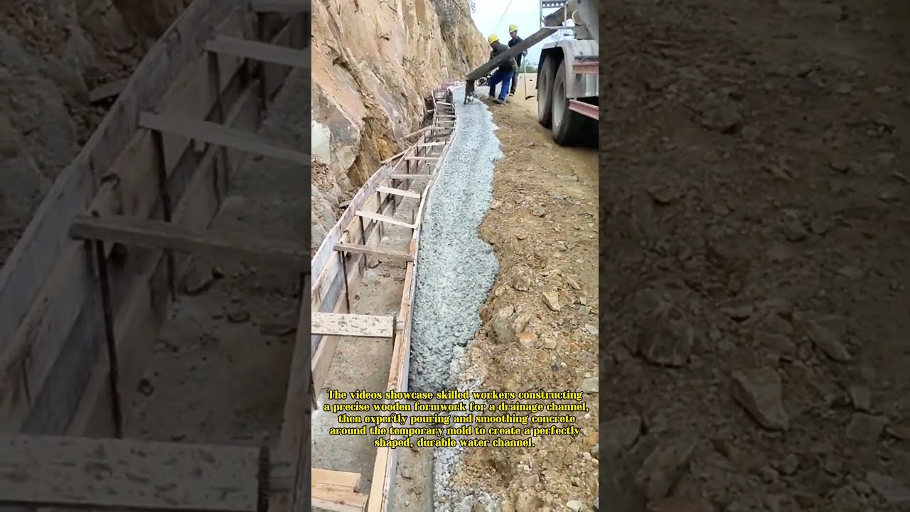 DIY Genius: Watch This Simple Wood Mold Create Perfect Concrete Channels Every Time!